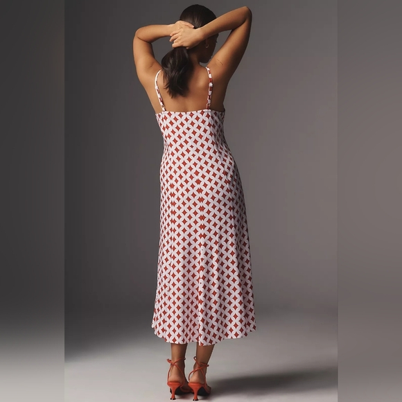 *NWT!* Universal Standard Cooling Cupro Slip Dress In Morningstar Red - Size S - Picture 4 of 6